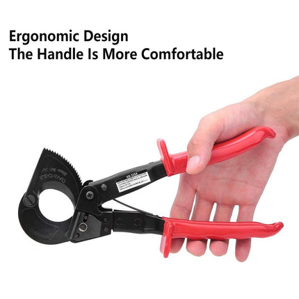 Ratchet Cable Cutter Heavy Duty Wire Scissor Bolt Cutting Tool Electrical Work