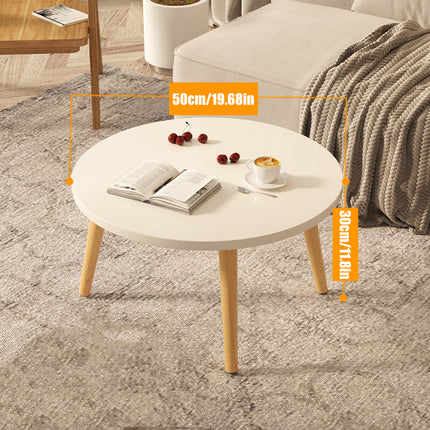 50x30cm Round End Table 1-Tier Side Table Small Coffee Table For Living Room