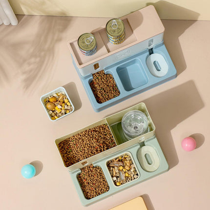 All in One Pet Feeding Bowl Cat Dog Water and Food Feeder Automatic Dispenser
