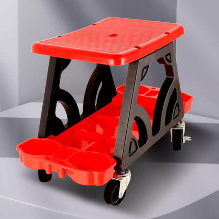 Heavy Duty Car Detailing Stool Chair Auto Workshop Bench with Storage Tray Seat