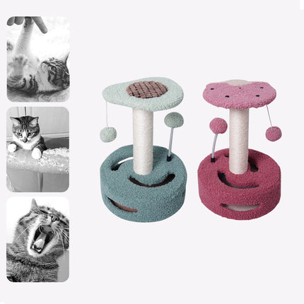 Cat Climbing Toy Small Jump Platform with Claw Scratching Board for Kittens Play