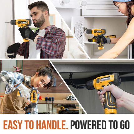 110PCS 8V Lithium Drill Kit Rechargeable for Home Repair Furniture Installation