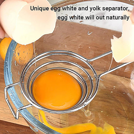 Egg Yolk for Making Cake Stainless Steel Hand Held Separator Divider Kitchen