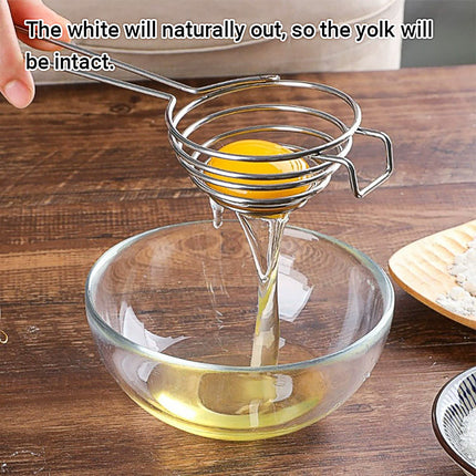 Egg Yolk for Making Cake Stainless Steel Hand Held Separator Divider Kitchen