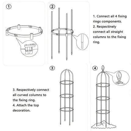 Garden Trellis Durable Plastic for Climbing Plants Outdoor Plant Support Decor