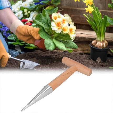 2pcs Gardening Hole Punch T Shape Fertilizer Seeder Vegetable Planting Tool