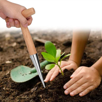 2pcs Gardening Hole Punch T Shape Fertilizer Seeder Vegetable Planting Tool