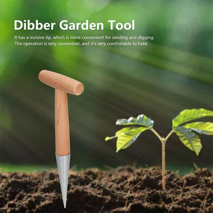 2pcs Gardening Hole Punch T Shape Fertilizer Seeder Vegetable Planting Tool