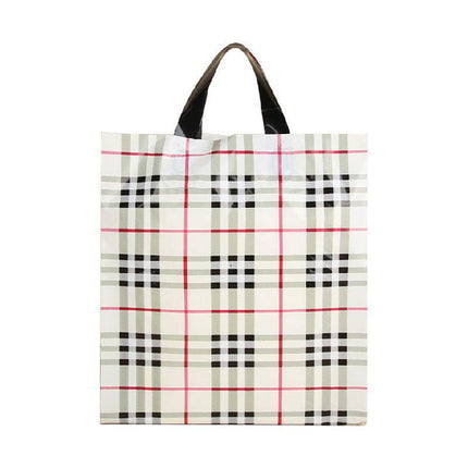 50x Reusable Plastic Tote Bag Eco Friendly Shopping Bags Durable Large Capacity