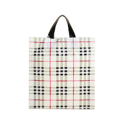 50x Reusable Plastic Tote Bag Eco Friendly Shopping Bags Durable Large Capacity
