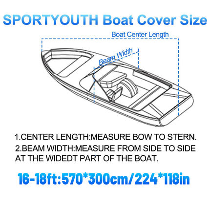Outdoor V Yacht Dust Cover Waterproof Sun Protection Boat Hull Cover Rain Shield