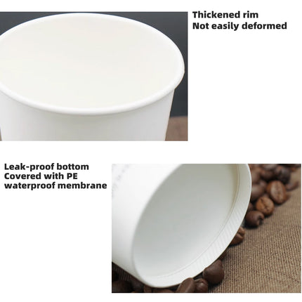 250Sets Disposable Coffee Cups 400ml Food-Grade with Lids for Cafe Takeaway Use