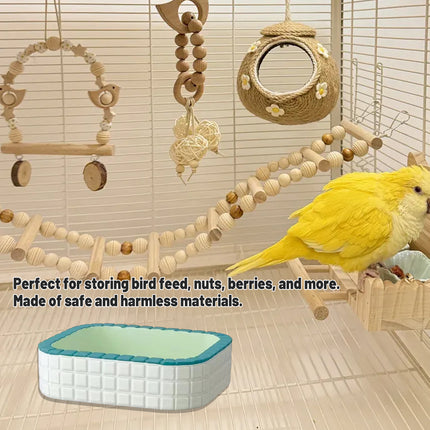 Small Pet Water Bowl Food Bowl Non Slip Durable Easy Clean For Birds Small Animals