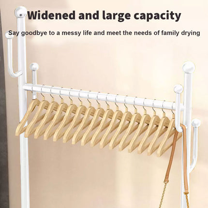 Clothes Hanger Stand Model Floor Standing Room Rack Movable Coat Rack Organizer