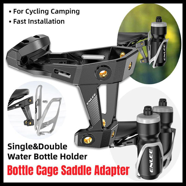 Black Bike Kettle Stand Bicycle Water Bottle Holder Lightweight Cycling Cup Rack