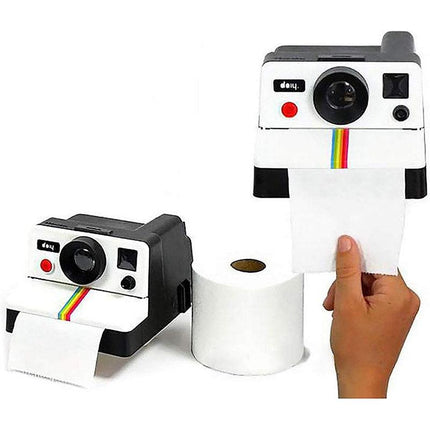 Vintage Camera Paper Towel Dispenser Bathroom Roll Holder Decorative Drawer