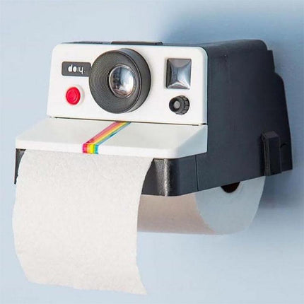 Vintage Camera Paper Towel Dispenser Bathroom Roll Holder Decorative Drawer