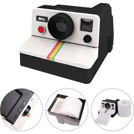 Vintage Camera Paper Towel Dispenser Bathroom Roll Holder Decorative Drawer