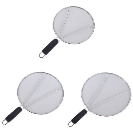 Stainless Steel Mesh Cover Anti Scald Filter Screen Anti Splash Lid For Kitchen