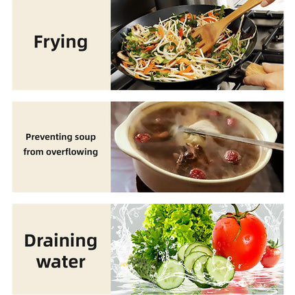 Stainless Steel Mesh Cover Anti Scald Filter Screen Anti Splash Lid For Kitchen