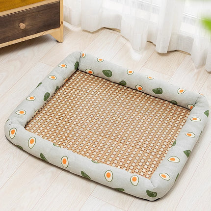 Pet Summer Cat Dog Kennel Mat Soft Pet Bed Cushion for Dogs and Cats Indoor Use