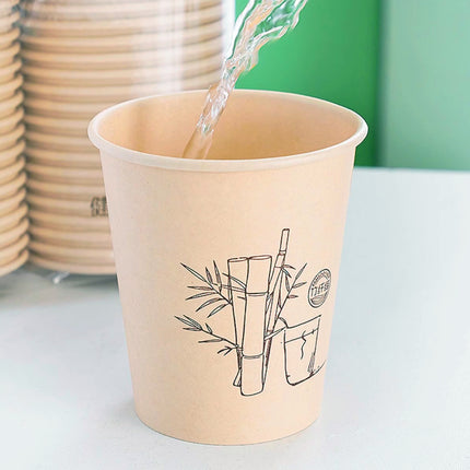 500PCS Disposable Paper Coffee Cups Food-Grade for Party Coffee Water Hot Cold