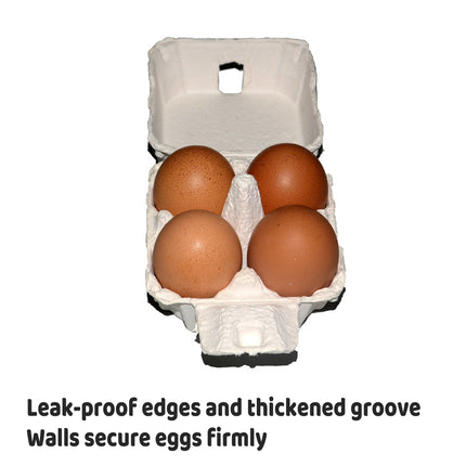 300PCS Paper Egg Tray 4 Slot Molded Pulp for Egg Packaging Use