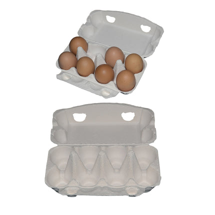 200PCS Paper Egg Tray 8 Slot Molded Pulp Leak-Proof for Egg Packaging Use