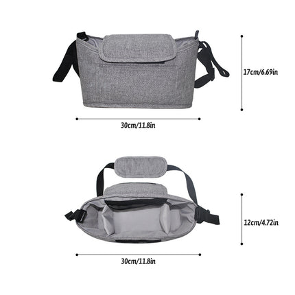 Stroller Hanging Organizer Bag Large Capacity Multi Purpose Storage Travel