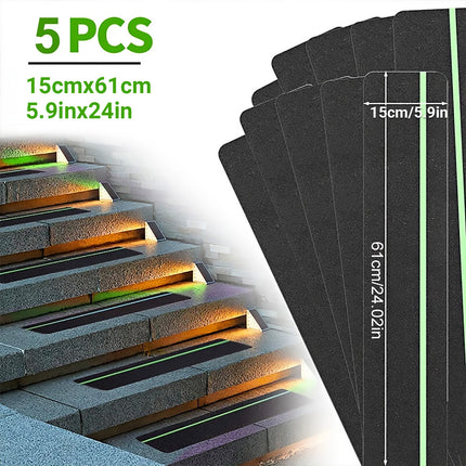 5PCS Non Slip Grip Tape Textured Sand Adhesive for Stairs Walkways Steps