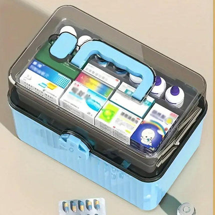 Large Capacity Medicine Cabinet Multi Layer Storage Box for Household First Aid