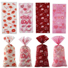 150pcs Valentine's Day Gift Bags Flame Red Lips Candy Snack Cookie Party Bags