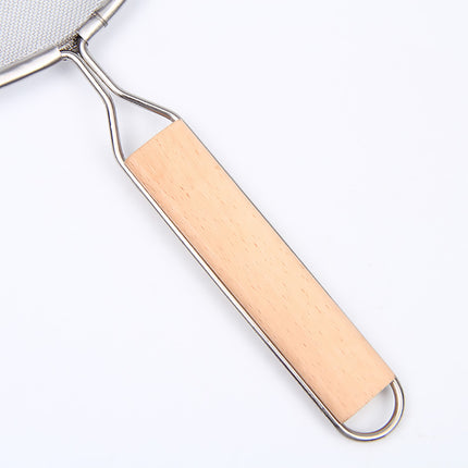 Stainless Steel Splatter Screen Frying Pan Fine Mesh Grease Guard with Handle