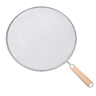 Stainless Steel Splatter Screen Frying Pan Fine Mesh Grease Guard with Handle