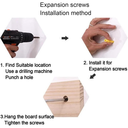 Wooden Pegboard Wall Mounted Organizer Hanging Shelf for Home Living Room Use