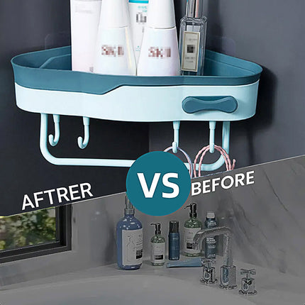 Bathroom Corner Shower Shelf Shampoo Soap Caddy Holder Rack Storage Organiser