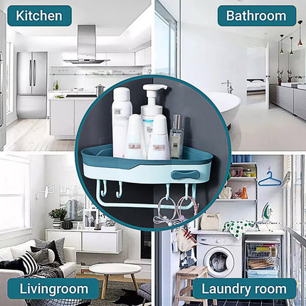 Bathroom Corner Shower Shelf Shampoo Soap Caddy Holder Rack Storage Organiser