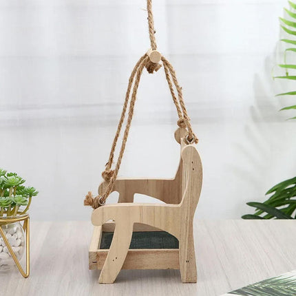 Outdoor Hanging Wooden Bird Feeder Garden Wild Bird Feeding Station House