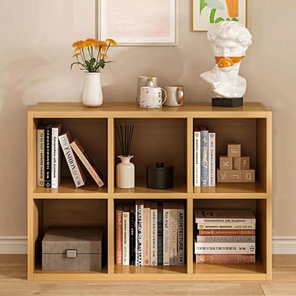 Organizer Bookcase Open Shelf Storage Rack Simple Compartments Bookshelf Unit