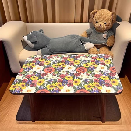 Mandala Style Side Table Small Flower Table Universal Type Durable Space-Saving