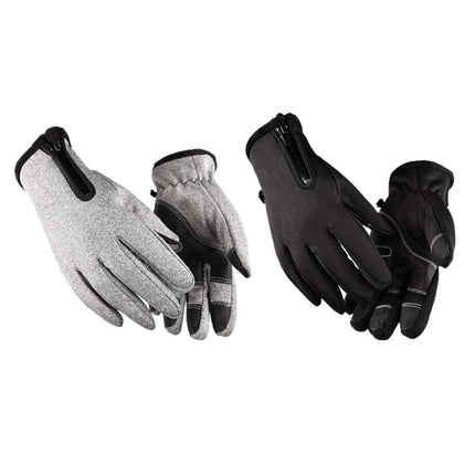 Winter Warm Windproof Waterproof Anti-Slip Thermal Touch Screen Gloves Unisex M Size - Aimall