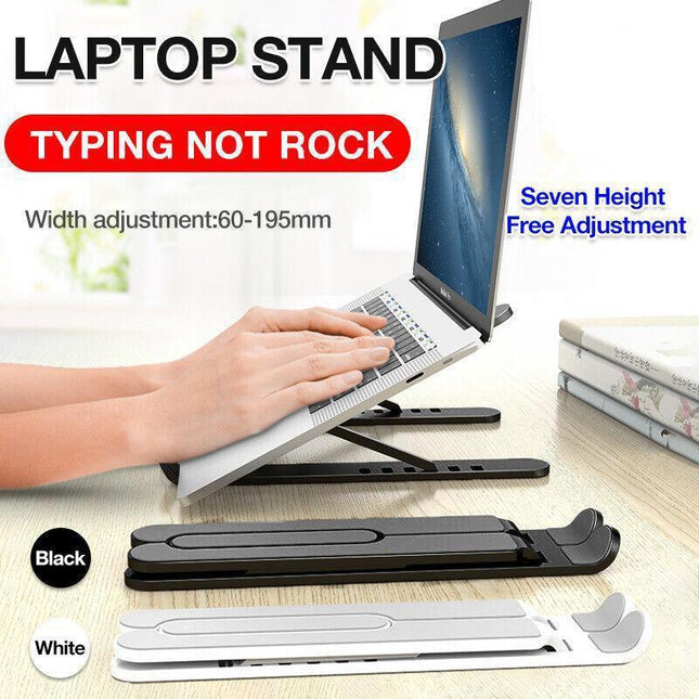 Adjustable Folding Laptop Stand for Desk Portable Tablet Holder Riser Bracket