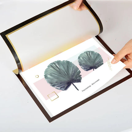 Magnetic Display Frame 6PCS A4 Wall Mount Magnet Frame Reusable Sign Holder Set