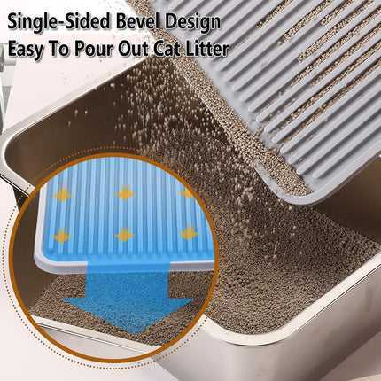 Cat Litter Mat Anti Splash Pet Toilet Pad Reusable Double Layer Litter Box Mat