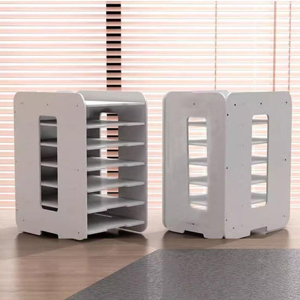 Large Capacity Multi Layer Desktop File Storage Rack Office Document File Rack