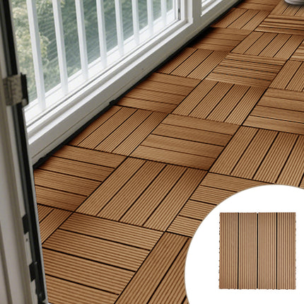 20PCS Interlocking Floor Tiles Plastic Wood Material for Room Gym Garage