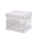 10PCS Clear Cake Box Treat Display Portable Packaging Food Safe PET Birthday