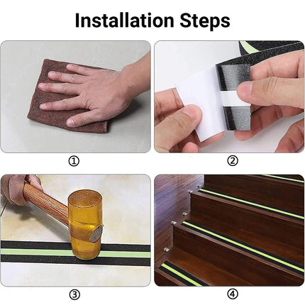 Non Slip Traction Tape Strip Floor Sticker Luminous Glow Stairs Adhesive