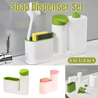 2/3 in 1 Soap Dispenser Organizer Hand Sanitizer Detergent Holder Bathroom Rack