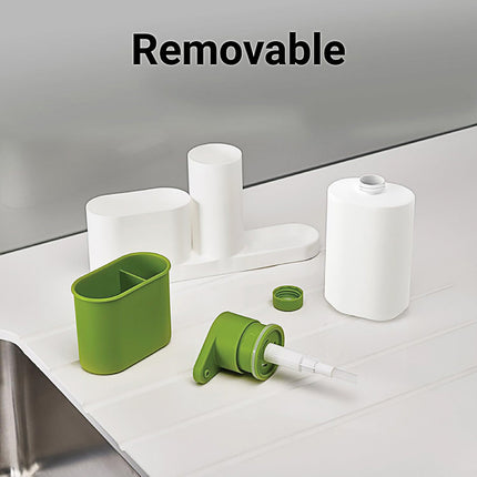 2/3 in 1 Soap Dispenser Organizer Hand Sanitizer Detergent Holder Bathroom Rack